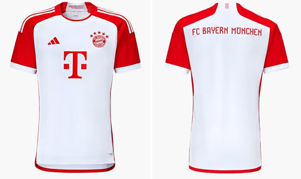Men's FC Bayern München White 2023/24 home Soccer Jersey
